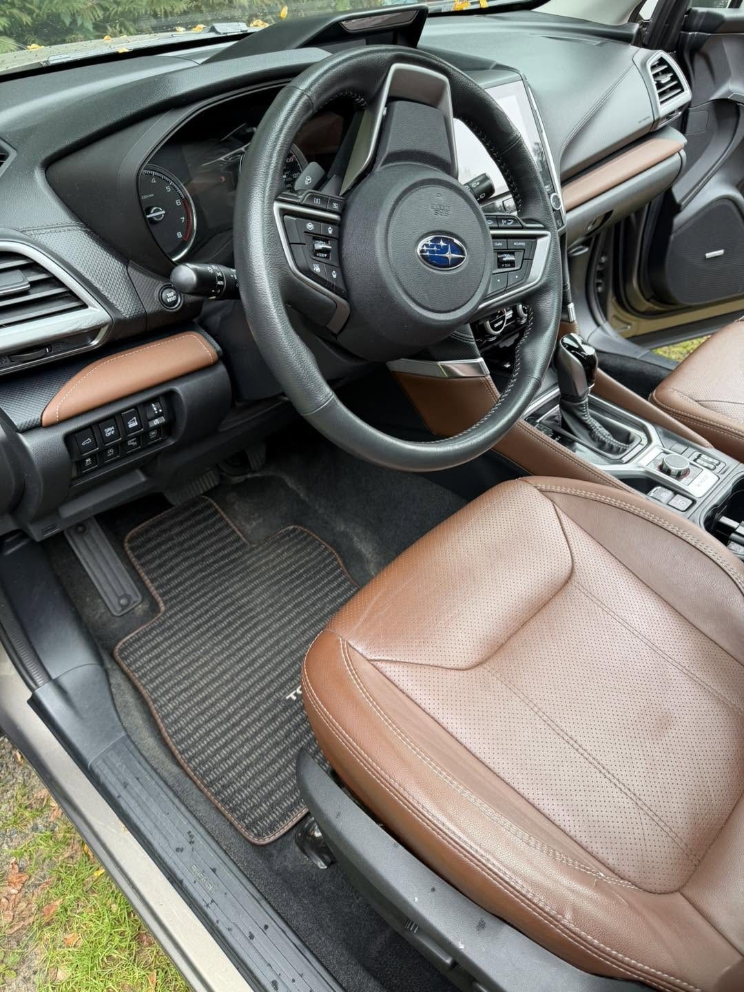 Subaru interior after detailing